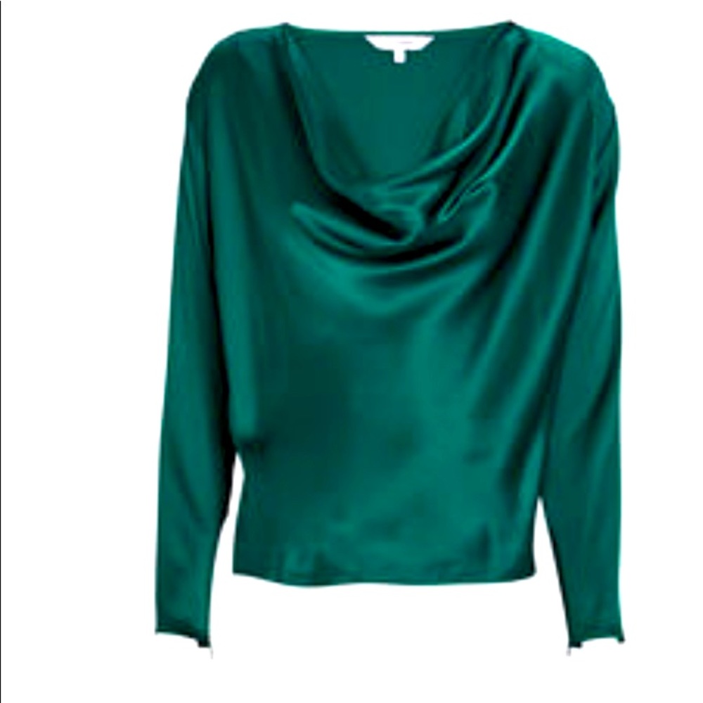 Quinn silk cowl neck blouse